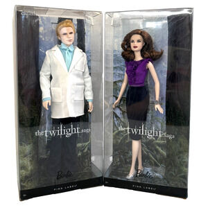 Twilight Esme & Carlisle Doll Set of 2 Barbie Pink Label Movie Saga HTF NRFB New